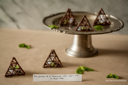 Chocolate Fortune Pyramids